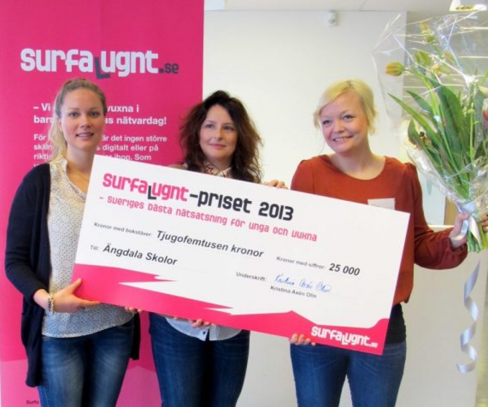 Vinnare av Surfa Lugnt-priset 2013: Ängdala Skolor